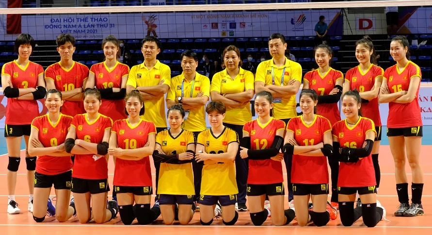 Đội bóng chuyền nữ Việt Nam từng giành HCB tại SEA Games 31. Ảnh: DŨNG PHƯƠNG