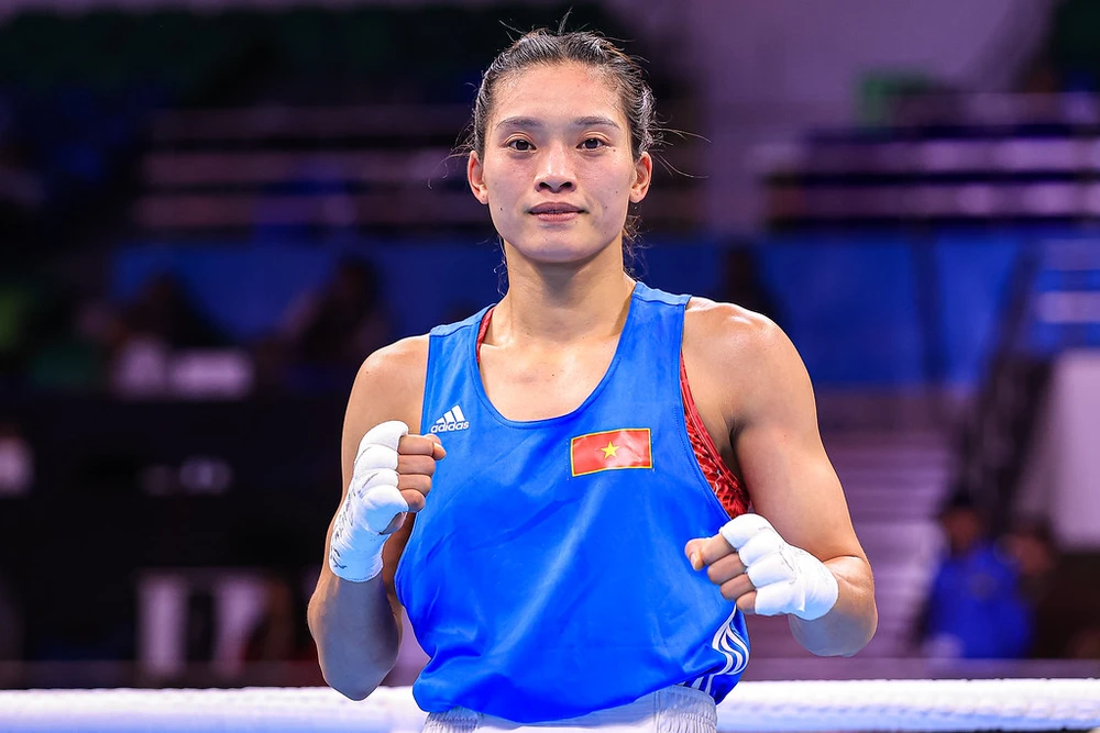 Nguyễn Thị Tâm giành HCB giải boxing nữ vô địch thế giới 2023. Ảnh: IBA