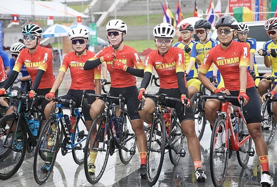 Đội xe đạp đường trường nữ Việt Nam sẽ thi đấu tại Thái Lan vào tuần tới. Ảnh: TRỌNG ĐẠT