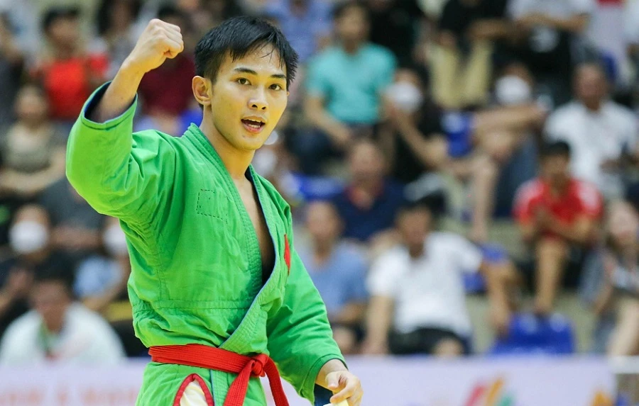 Lê Công Hoàng Hải là một trong những võ sĩ được thi đấu giải vô địch châu Á năm nay tại Trung Quốc. Ảnh: NHẬT ANH