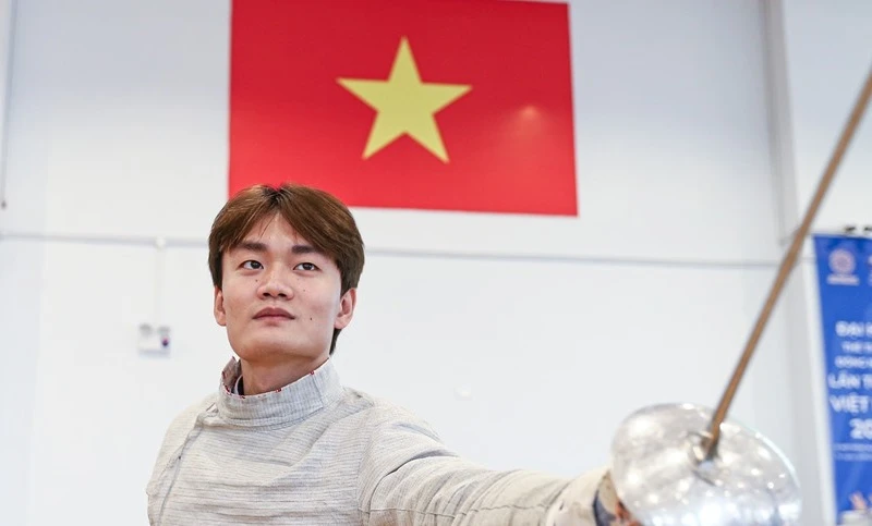 Nguyễn Văn Quyết đã để thua đối thủ người Mỹ tại giải Grand Prix 2023 ở Hàn Quốc. Ảnh: MINH QUÂN