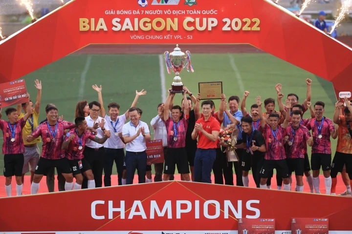 Năm ngoái, đội vô địch giải đấu là đội Đại Tín FC. Ảnh: BTC