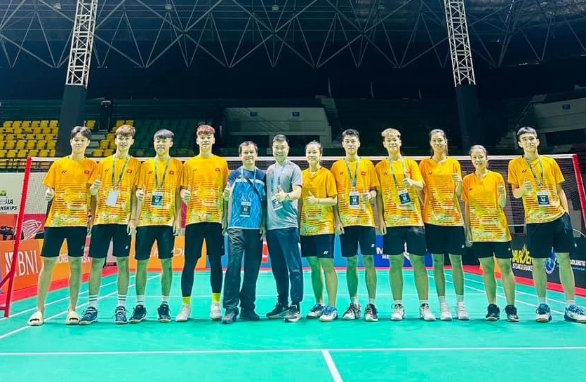 Đội tuyển cầu lông trẻ Việt Nam vừa có chuyến thi đấu vô địch trẻ châu Á 2023 tại Indonesia. Ảnh: BWF