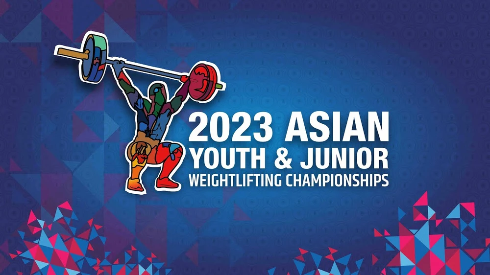Các lực sĩ trẻ đang thi đấu giải thiếu niên châu Á 2023 ở Ấn Độ. Ảnh: BTC
