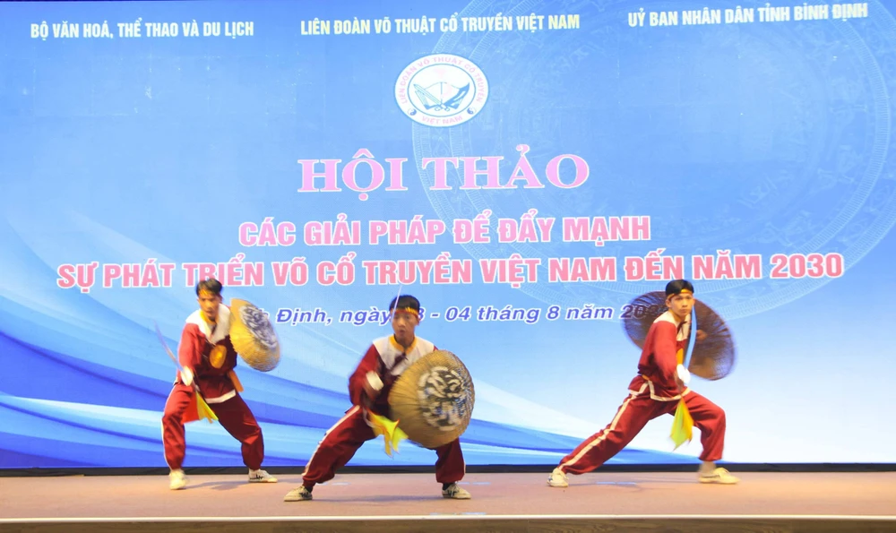 Võ cổ truyền Việt Nam đang ngày càng được bạn bè thế giới biết tới cũng như có nhiều địa phương trong cả nước phát triển. Ảnh: MINH MINH