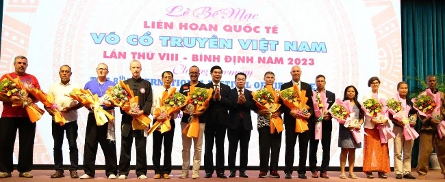 Liên hoan quốc tế võ cổ truyền Việt Nam đã kết thúc thành công tại Bình Định. Ảnh: HOÀNG QUÂN 