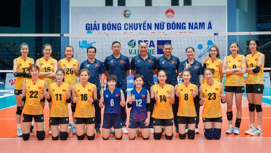 Tuyển bóng chuyền nữ Việt Nam đã biết được lịch thi đấu của mình tại ASIAD 19-2022. Ảnh: VFV