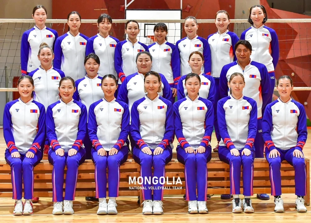Đội tuyển bóng chuyền nữ Mông Cổ không tới Việt Nam lần này. Ảnh: MGLVOLLEYBALL