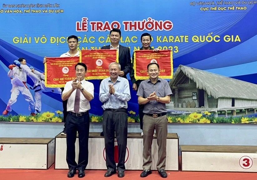 Karate TPHCM đã có vị trí hạng ba chung cuộc tại giải. Ảnh: KRTVN