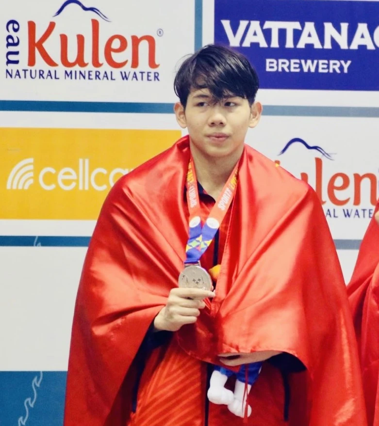 Kình ngư trẻ Nguyễn Quang Thuấn đang có mặt tại Indonesia thi đấu giải lần này. Ảnh: DŨNG PHƯƠNG