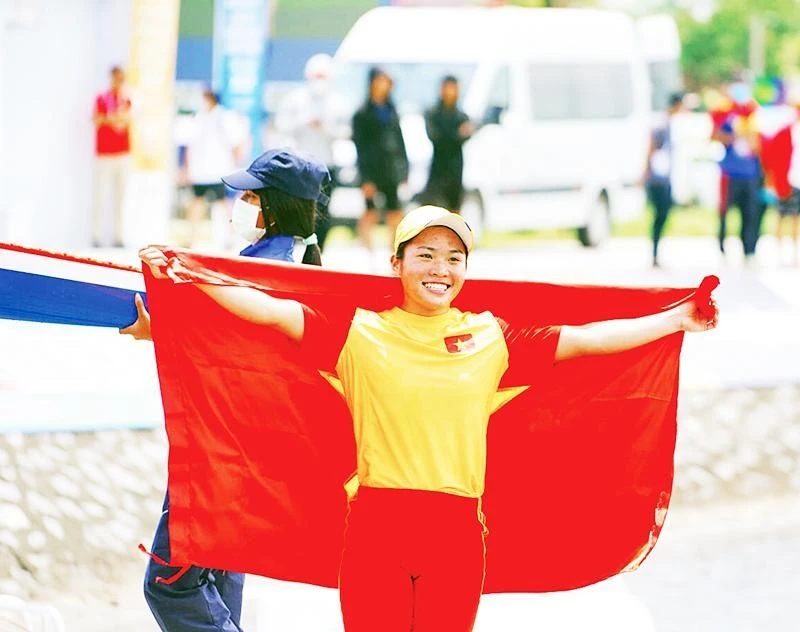 Nguyễn Thị Hương là đại diện của đội canoeing Việt Nam dự giải vô địch thế giới 2023. Ảnh: Cục TDTT