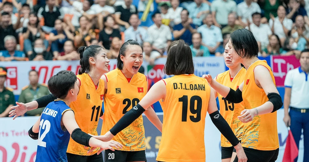 Đội tuyển bóng chuyền nữ Việt Nam sẽ ra sân với những tay đập tốt nhất và có quyết tâm đối với giải vô địch châu Á 2023. Ảnh: AVC