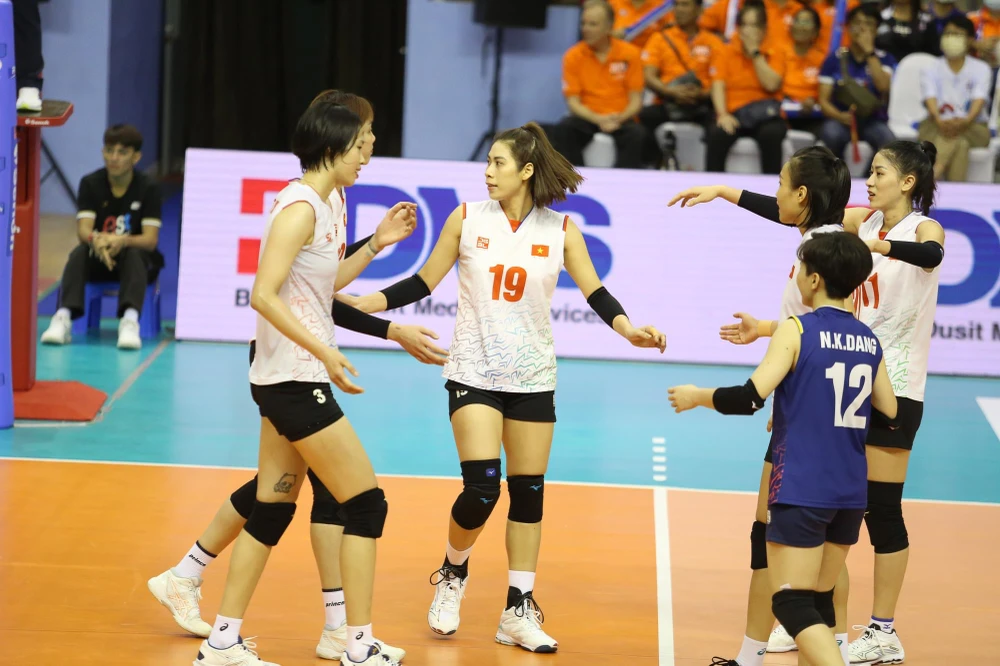 Đội tuyển bóng chuyền nữ Việt Nam có vị trí hạng 4 châu Á. Ảnh: SMM