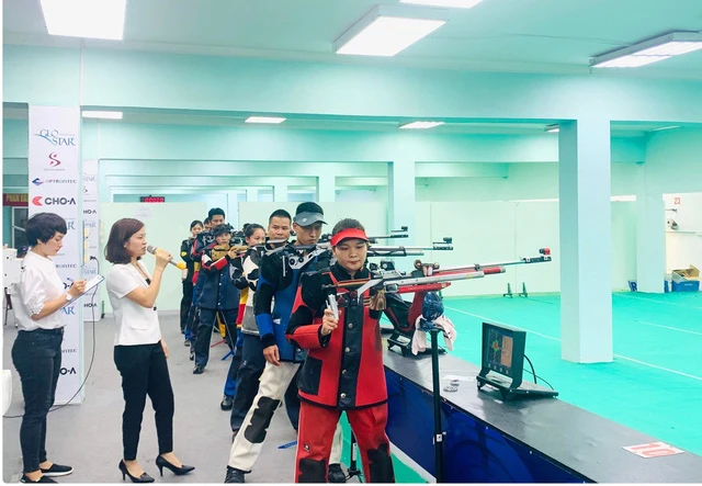 Giải các tay súng xuất sắc được tổ chức tại Trung tâm HLTTQG Hà Nội. Ảnh: CỤC TDTT