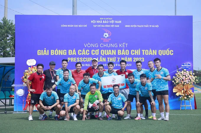 Đội vô địch giải năm nay là đội Đài truyền hình Việt Nam. Ảnh: BTC