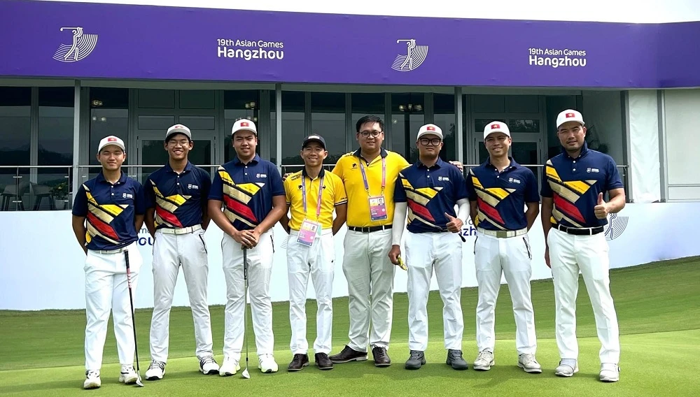 Đội tuyển golf Việt Nam đang chuẩn bị tốt nhất để ra thi đấu ASIAD 19. Ảnh: ĐỘIGOLFVN