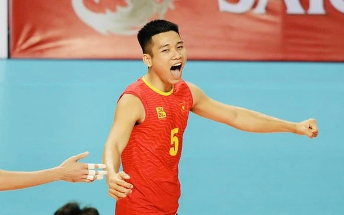 Nguyễn Văn Quốc Duy sẽ lần đầu được khoác áo đội tuyển bóng chuyền nam Quân đội Việt Nam thi đấu giải lần này. Ảnh: DŨNG PHƯƠNG