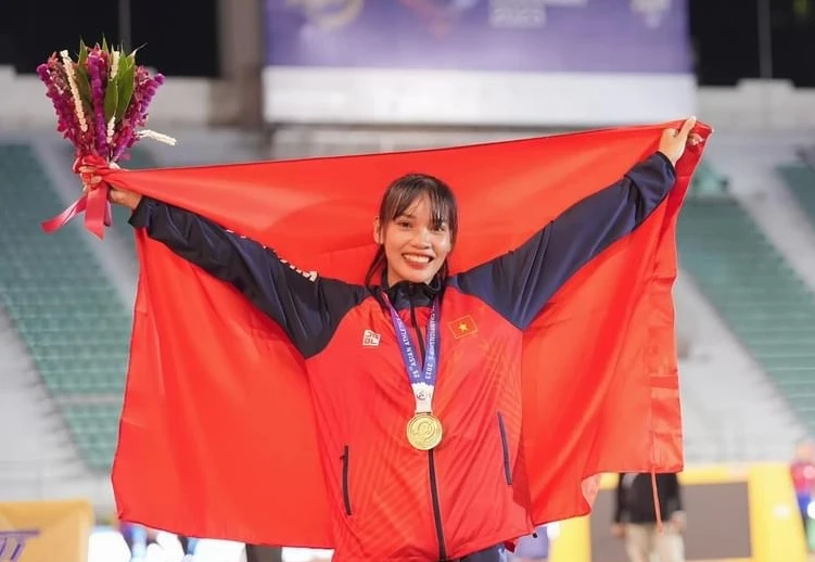 Minh Hạnh từng thành công tại giải vô địch châu Á 2023 và lần ASIAD 19 này đã lọt vào chung kết 400m nữ. Ảnh: MINH MINH