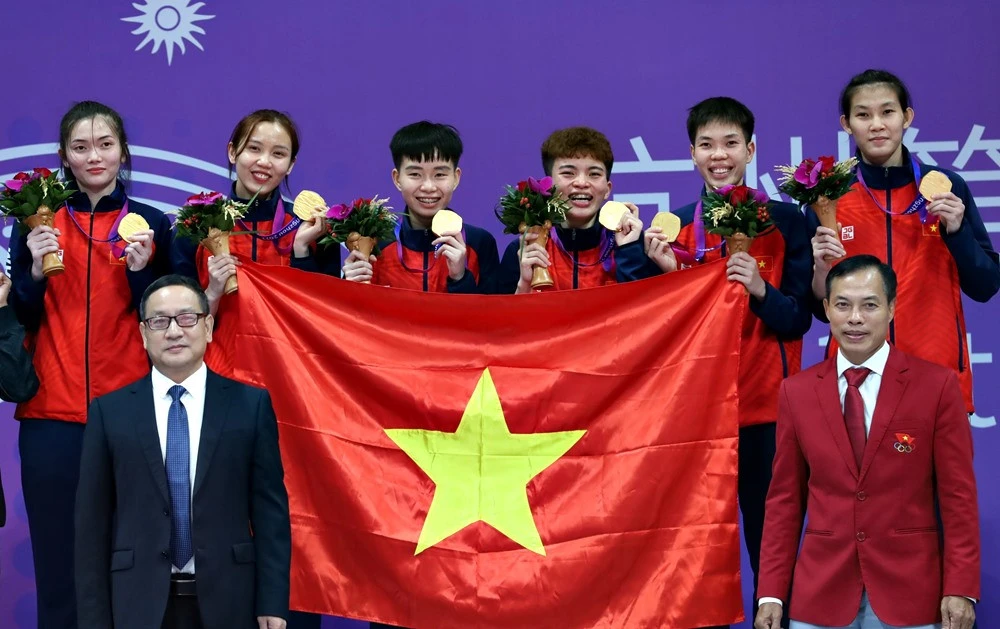 Cầu mây là môn gần nhất giành HCV cho thể thao Việt Nam tại ngày thi đấu 4-10. Ảnh: ĐOÀNTTVN