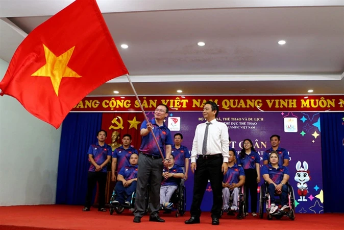 Thể thao người khuyết tật Việt Nam từng xuất quân thi đấu ASEAN Para Games 2023 tại Campuchia và tới đây sẽ tiếp tục xuất quân dự ASIAD Para Games 2023 tranh tài ở Hàng Châu (Trung Quốc). Ảnh: CỤC TDTT