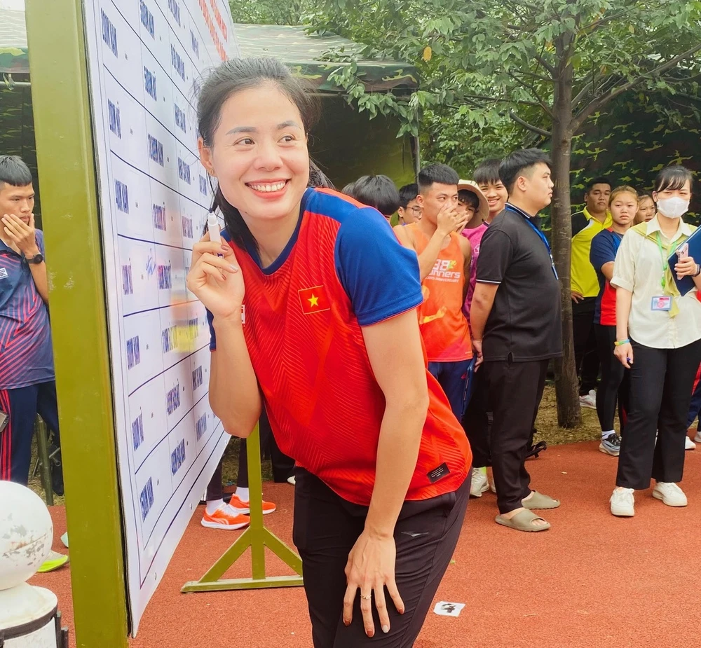 Nguyễn Thị Huyền cho biết sẽ thi đấu giải cuối là vô địch quốc gia năm nay. Ảnh: MINH MINH
