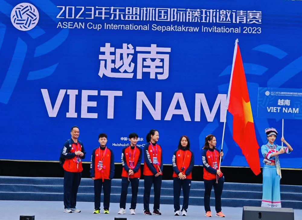 Đội cầu mây nữ Việt Nam dự giải lần này. Ảnh: THANH SƠN