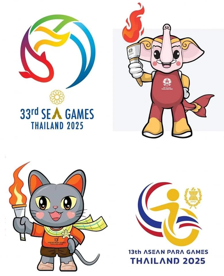 Thiết kế linh vật SEA Games 33-2025 và ASEAN Para Games 2025 được giới thiệu. Ảnh: SAT