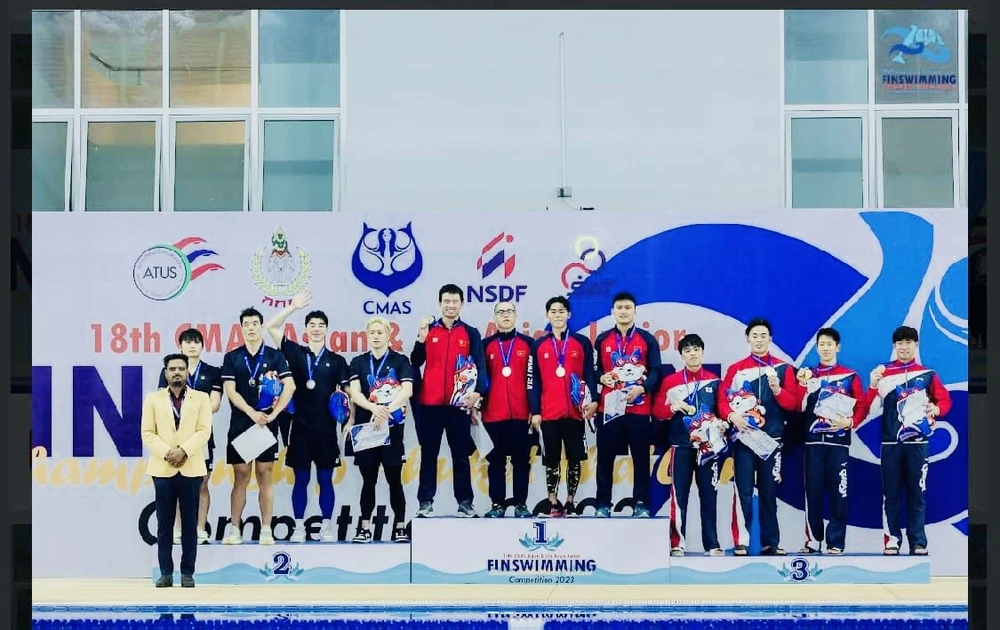 Đội lặn Việt Nam đã có thành tích 19 HCV vô địch châu Á năm nay. Ảnh: Vasa