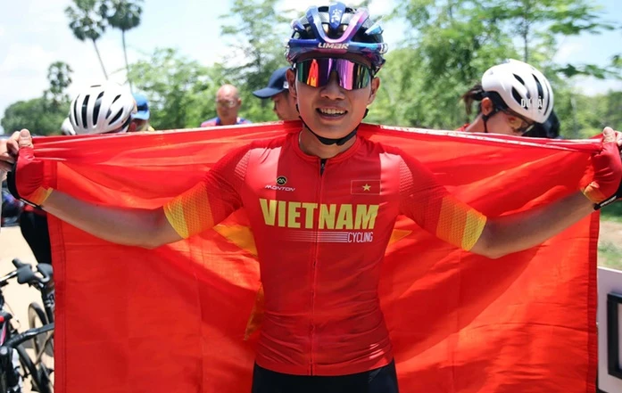 Nguyễn Thị Thật giành suất duy nhất dự Olympic 2024 cho xe đạp Việt Nam. Ảnh: N.T.THẬT