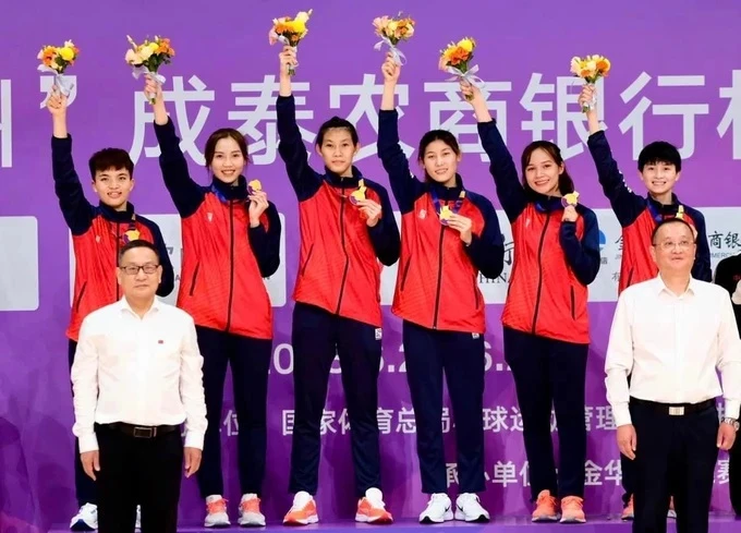 Đội tuyển cầu mây nữ Việt Nam từng giành HCV nội dung đồng đội bốn người nữ ở giải vô địch châu Á 2023. Ảnh: HUE TRAN