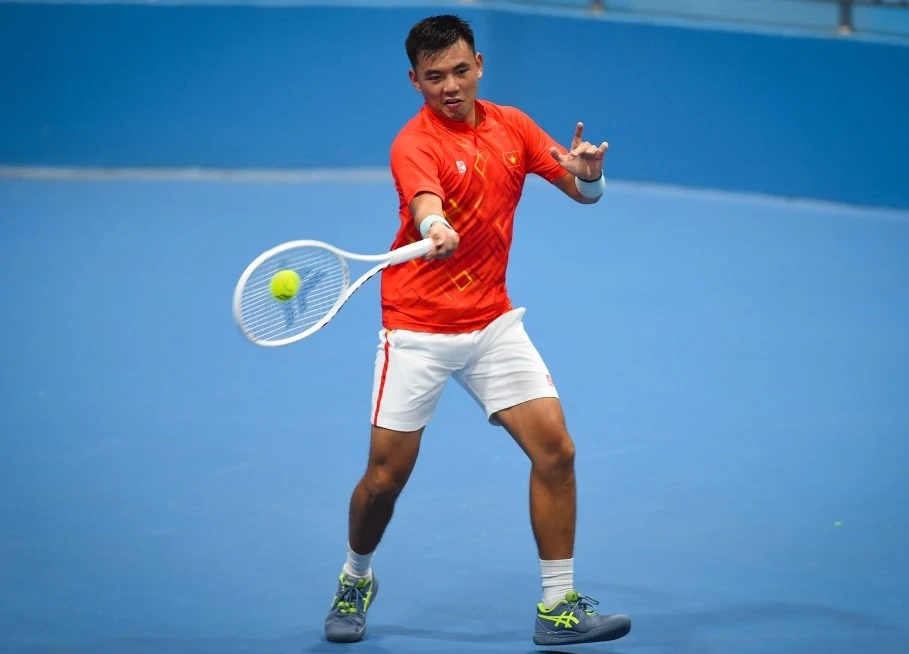 Lý Hoàng Nam đã có tên để chuẩn bị cho Davis Cup 2024. Ảnh: CỤC TDTT
