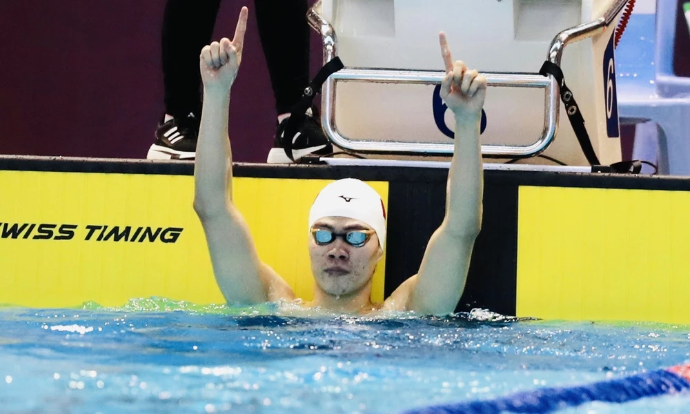 Tuyển thủ Trần Hưng Nguyên đang tự tin bước vào giải bơi vô địch thế giới 2024. Ảnh: DŨNG PHƯƠNG
