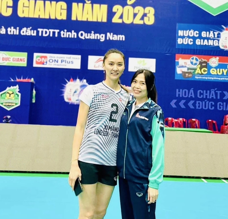 Ngoại binh Sana Anarkulova sẽ không tới Thanh Hóa khoác áo thi đấu giai đoạn 1 giải bóng chuyền vô địch quốc gia 2024. Ảnh: LÊ LAN