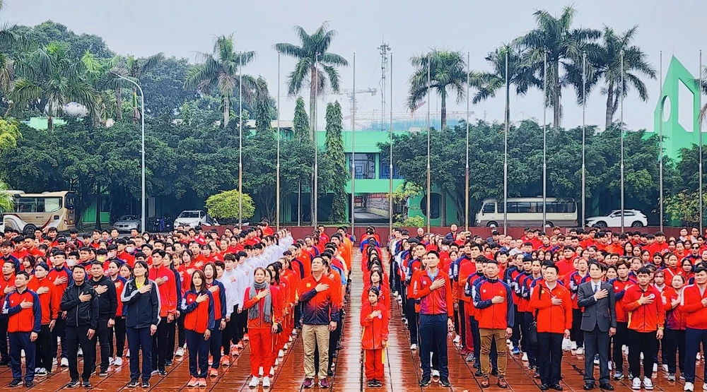 Các đội thể thao quốc gia đã hội quân tại Trung tâm HLTTQG Hà Nội. Ảnh: CỤC TDTT