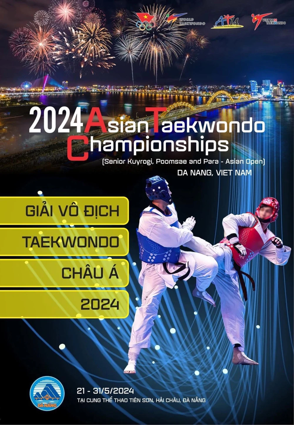Việt Nam là chủ nhà của giải taekwondo vô địch châu Á 2024. Ảnh: TAEKWONDOVN