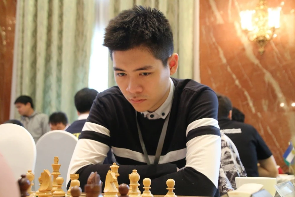 Lê Tuấn Minh có mặt ở giải cờ vua vô địch quốc gia 2024. Ảnh: CỜVN