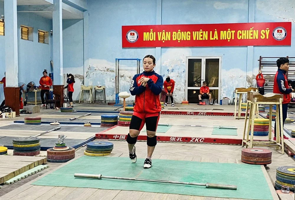 Phạm Thị Hồng Thanh đang quyết tâm thi đấu đạt kết quả tốt nhất ở lượt cuối vòng loại Olympic tại Thái Lan. Ảnh: MINH MINH