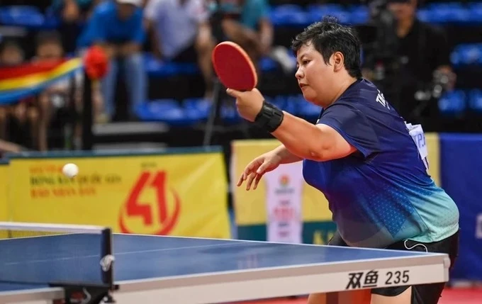 Mai Hoàng Mỹ Trang là tay vợt được dự vòng loại Olympic cho bóng bàn Việt Nam lần này. Ảnh: DUY LINH