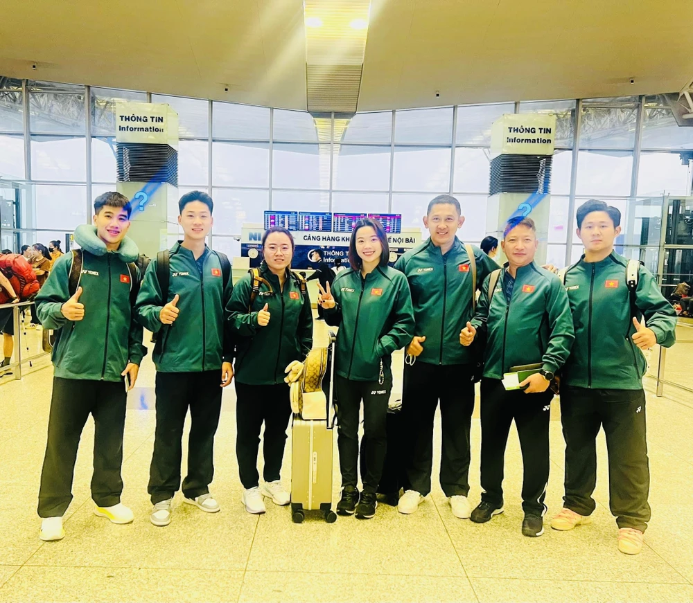 Đội tuyển cầu lông Việt Nam lên đường dự giải vô địch châu Á 2024. Ảnh: BWF