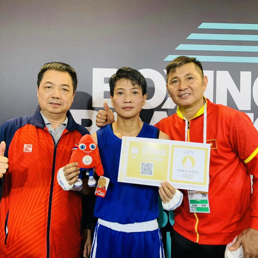 Võ Thị Kim Ánh là tuyển thủ boxing giành được suất chính thức dự Olympic Paris (Pháp) 2024. Ảnh: CỤC TDTT