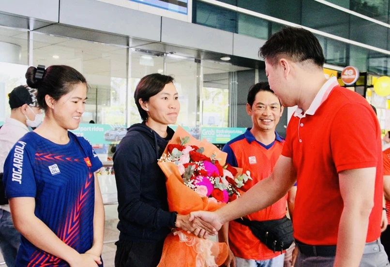 Nguyễn Thị Thật thi đấu tại Thái Lan vừa qua và hiện đang tập luyện ở Việt Nam trước khi trở lại châu Âu trong tháng 5. Ảnh: CỤC TDTT