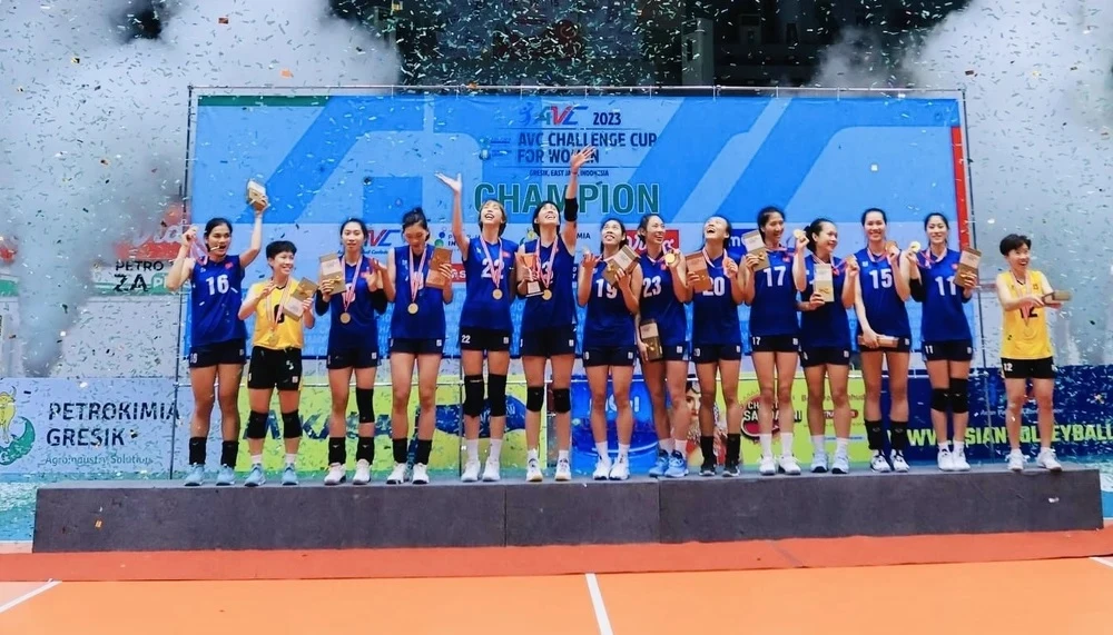 Tuyển bóng chuyền nữ Việt Nam có nhiều thay đổi nhân sự ở AVC Challenge Cup 2024 so với năm ngoái. Ảnh: AVC
