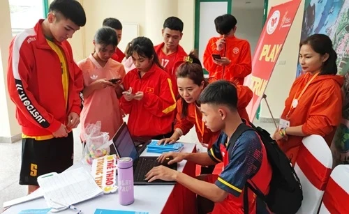 Thể thao Việt Nam đang thường xuyên tổ chức giáo dục ý thức về doping với VĐV nhưng việc kiểm tra doping là cần thiết trong các giải vô địch quốc gia, kể cả tại V-League. Ảnh: CỤC TDTT