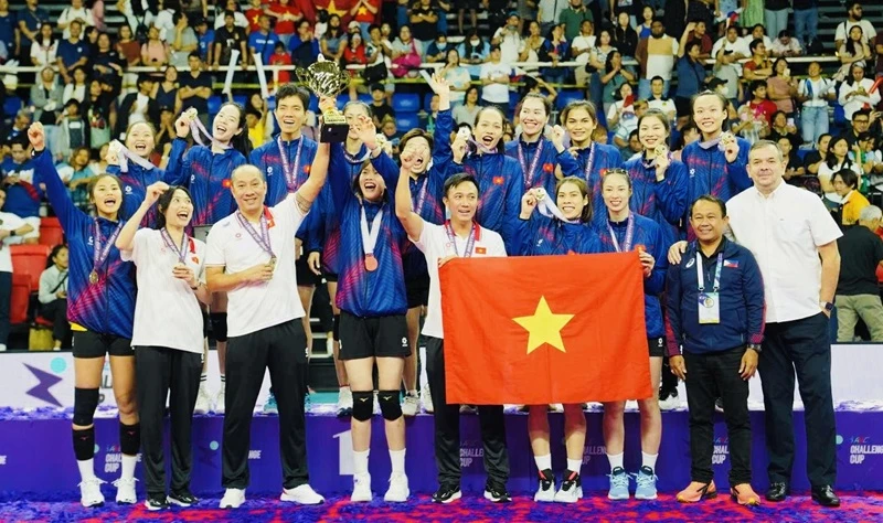 Đội tuyển bóng chuyền nữ Việt Nam đã có kết quả khích lệ tại AVC Challenge Cup 2024 nhưng phía trước là FIVB Challenge Cup 2024. Ảnh: NGUYỄN ĐỨC