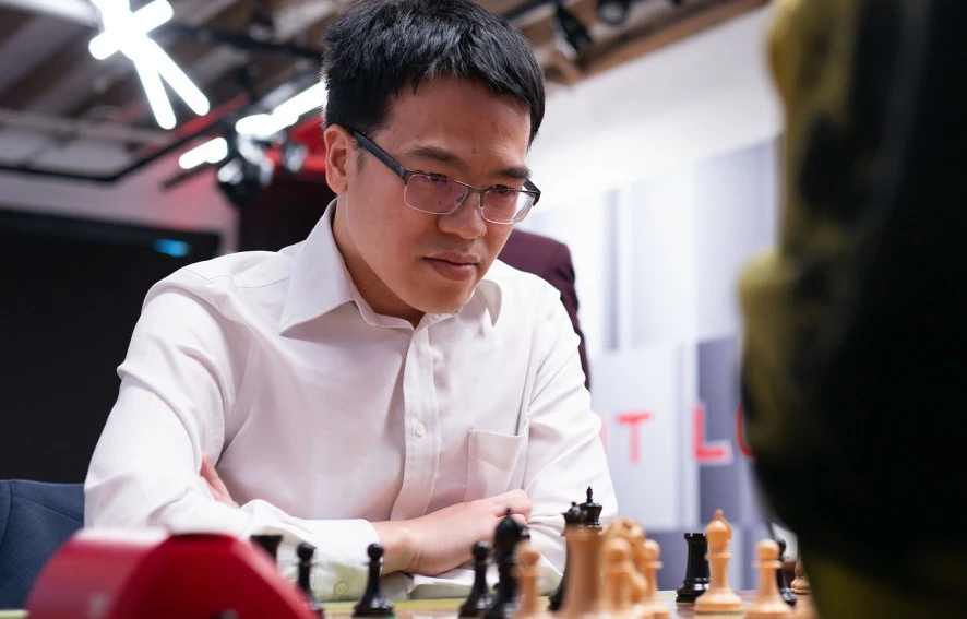 Lê Quang Liêm đã lên hạng 20 thế giới. Ảnh: GrandChessTour