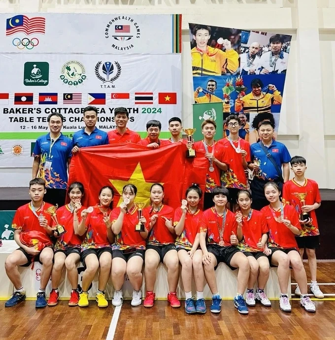 Bóng bàn Việt Nam đã thành lập đội tuyển để dự giải vô địch trẻ châu Á 2024. Ảnh: VTTF