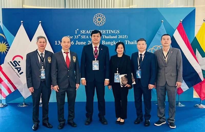 Đoàn thể thao Việt Nam tham dự Phiên họp của Hội đồng thể thao Đông Nam Á. Ảnh: MINH MINH