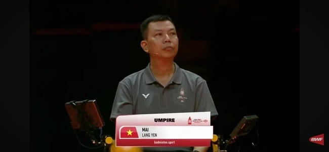 Trọng tài Mai Lăng Yên sẽ tới Olympic 2024 làm chuyên môn. Ảnh: BWF