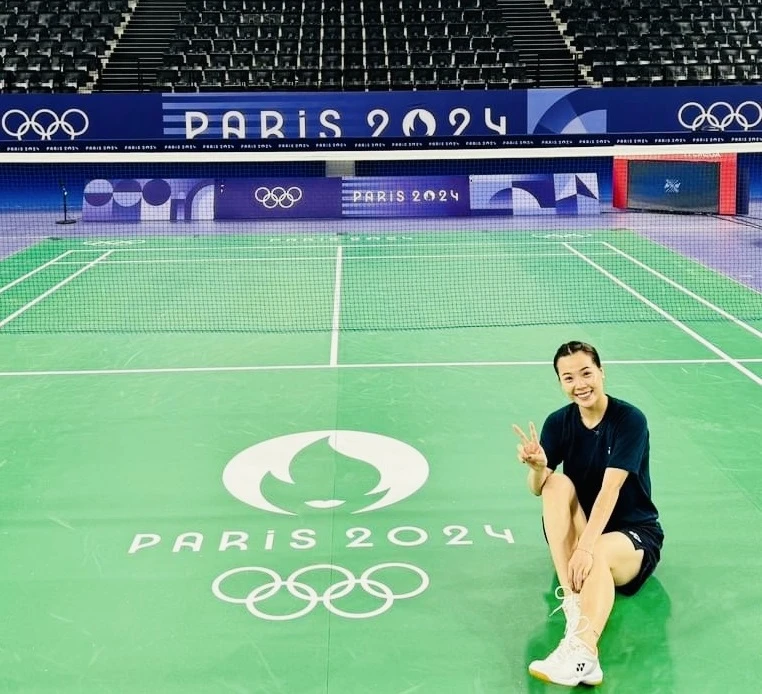 Tay vợt cầu lông Thùy Linh, Đức Phát tự tin trước khai cuộc Olympic 2024- Ảnh 1.