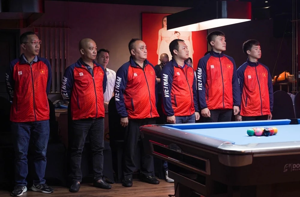 Đội tuyển billiards Việt Nam không được dự các giải quốc tế trong 6 tháng do án cấm từ Liên đoàn billiards châu Á. Ảnh: ĐOÀNTTVN